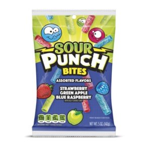 Sour Punch Assorted Bites 5oz Peg Bag 12ct